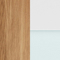Oak Dark Oil / White / Light Blue